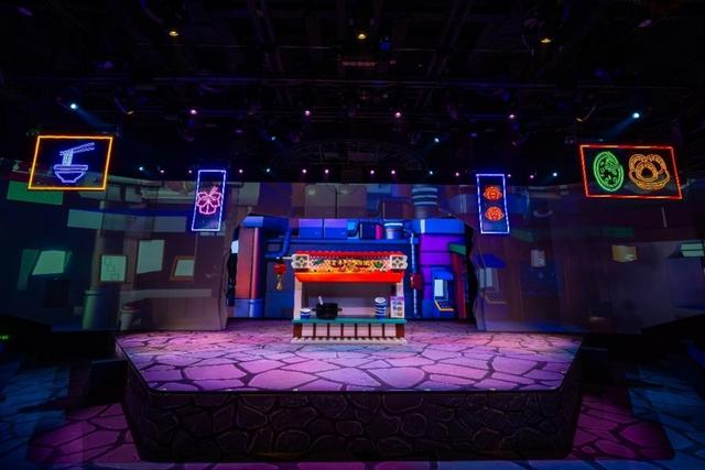 花果山降魔现场秀剧院。上海乐高乐园供图