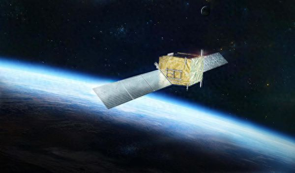 悟空卫星在轨示意图。图片来源：紫金山天文台