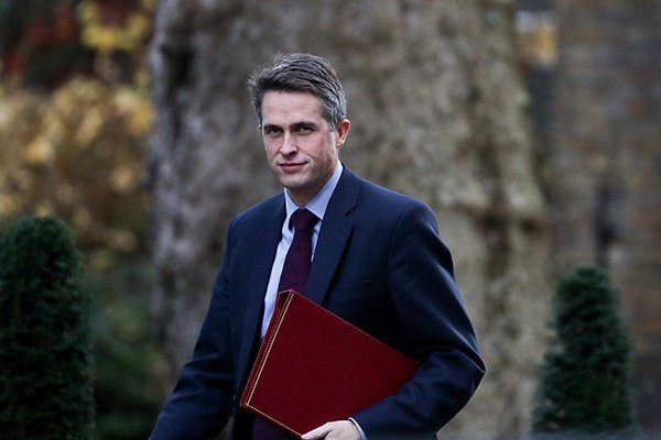 资料图：英国防相威廉姆森