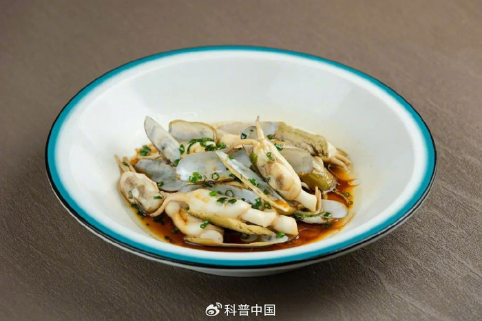 葱油蛏子。图库版权图片，转载使用可能引发版权纠纷