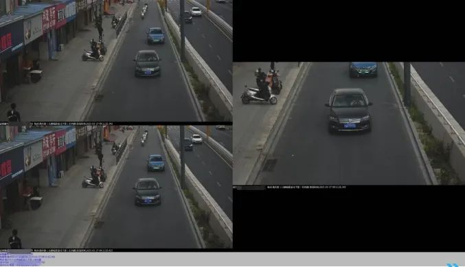 机动车不按导向车道行驶“违法抓拍系统”测试照片