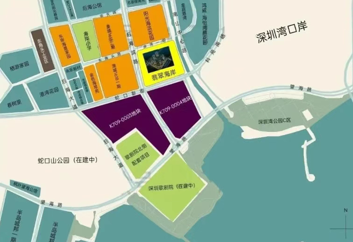 两个项目在地图上的距离对比