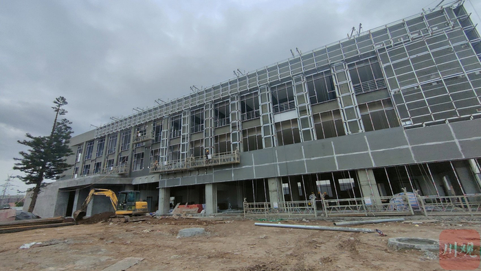 西昌市卫星科技有限公司卫星基地项目建设现场。何勤华 摄