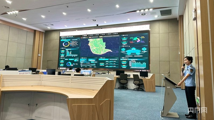 健康长江泰州行动指挥中心（央广网记者  顾炀威  摄）