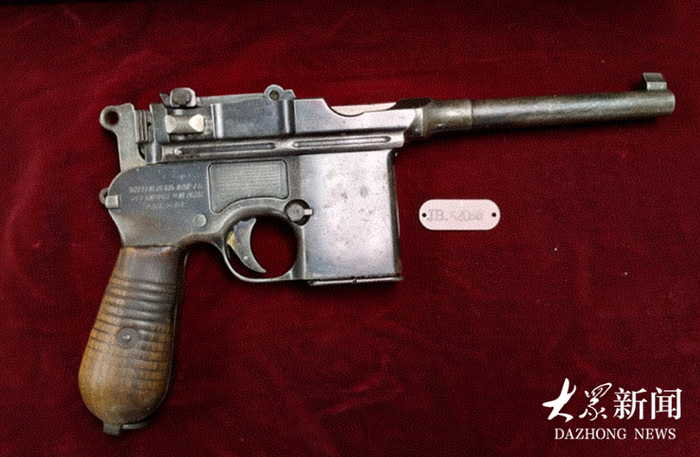 洪涛、林浩曾用过的佩枪，现存于中国人民革命军事博物馆