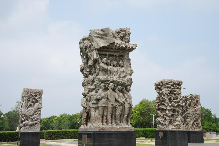 中国人民抗日战争纪念雕塑园完成升级改造。新京报记者 陶冉 摄