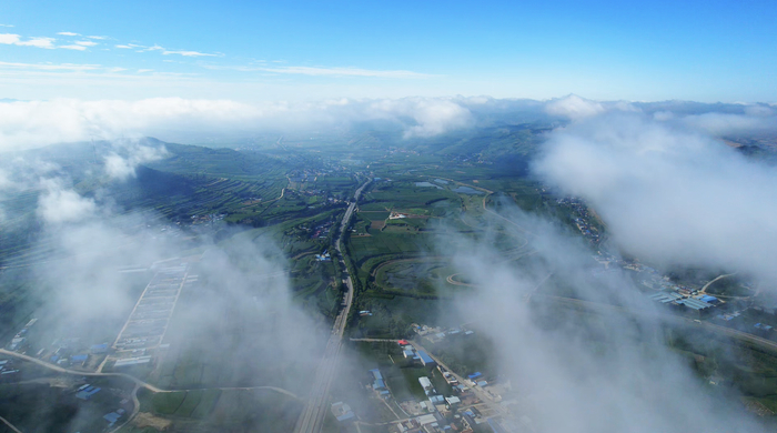 绿色流淌在六盘山地区。