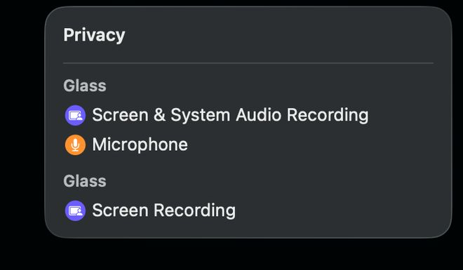 Glass 需要的用户隐私权限都非常敏感｜ 图片来源：极客公园