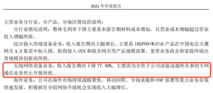 （瑞斯康达2021年财报截图）