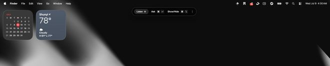 Glass 以一个悬浮药丸的形式运行于系统中｜ 图片来源：极客公园