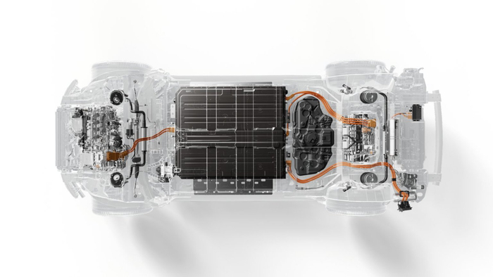  图为极氪9X架构展示   受访者供图