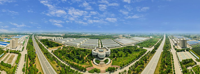 俯瞰天门服装电商城