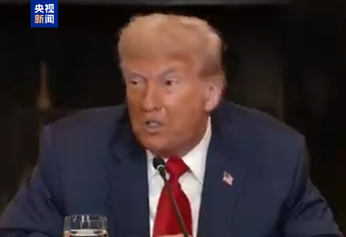 △特朗普9日在白宫对记者说“哈佛非常坏”。