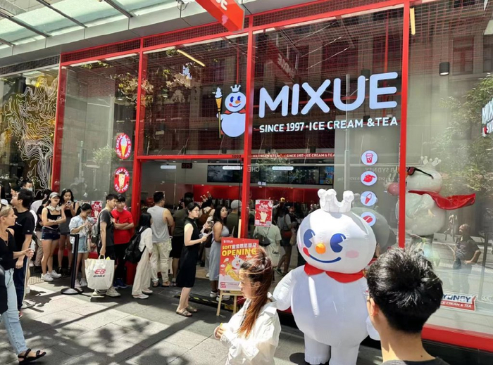 蜜雪冰城澳门门店。图片来源：中新网