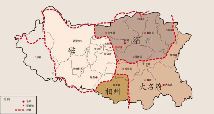 ▲宋代三州一府示意图。作者制图