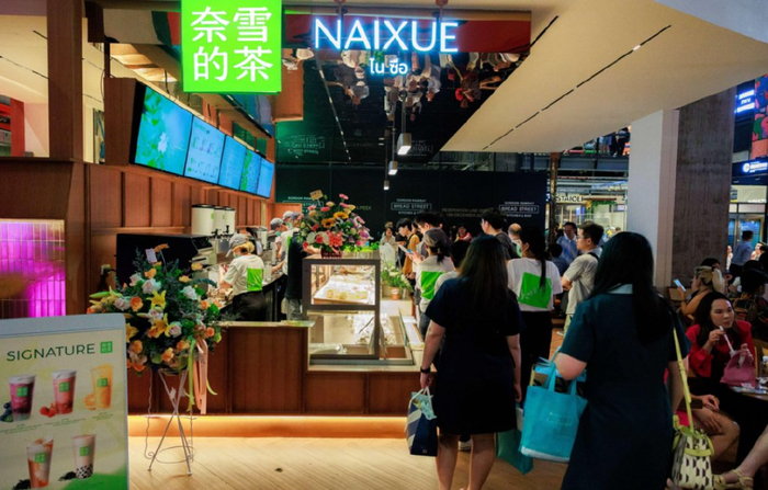 奈雪的茶泰国直营门店。企业供图