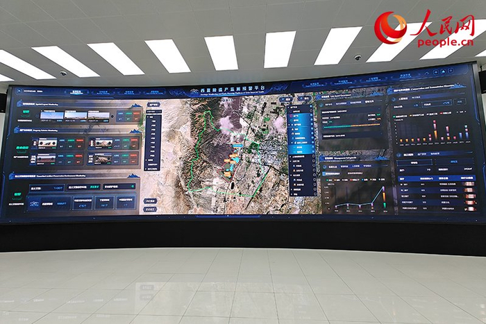 西夏陵遗产监测预警平台。人民网记者 韦衍行摄