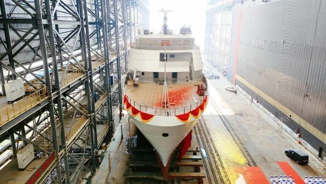 “同济”号在建造过程中。 （来源：同济大学）