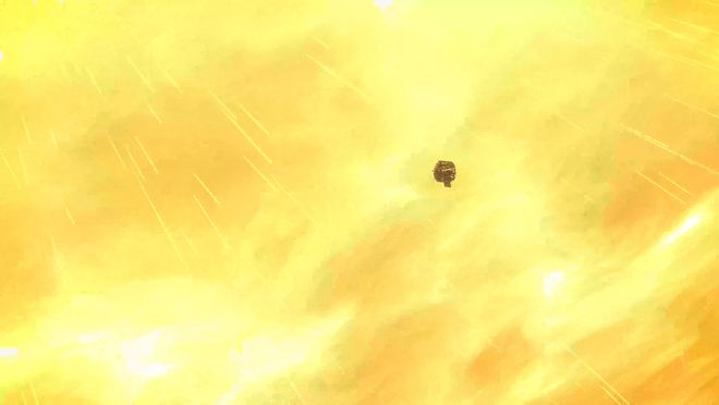 ▲ 帕克接近太阳时的艺术概念图