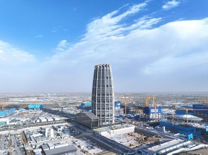 雄安新区启动区(2025年4月1日摄,无人机照片)。新华社记者 邢广利 摄
