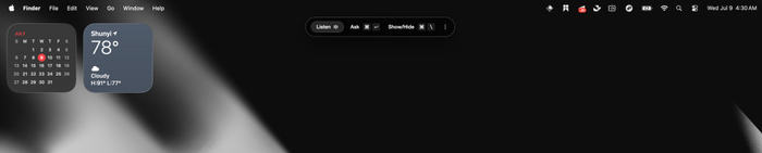 Glass 以一个悬浮药丸的形式运行于系统中｜ 图片来源：极客公园