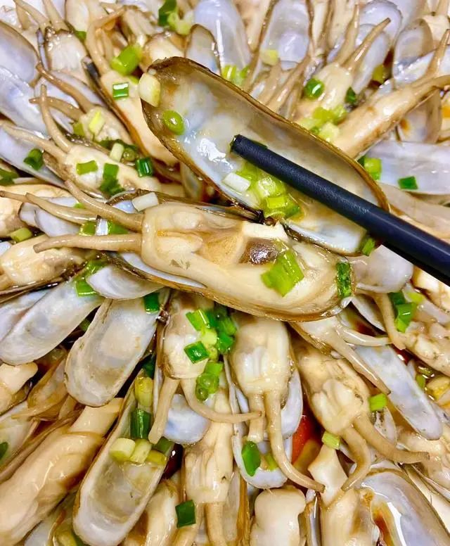 蛏子。图片来源网络