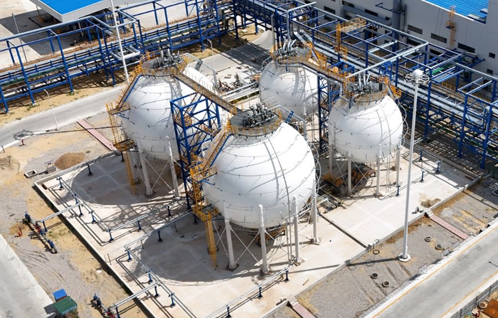 图为东粤化学20万吨/年混合废塑料资源化综合利用示范项目。受访单位供图