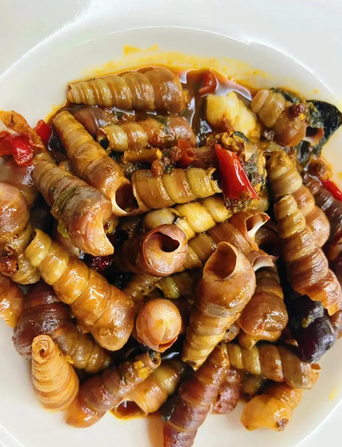 辣炒钉螺。图片来源网络