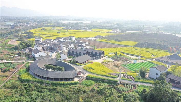     七塘镇江家坪艺术院落    （重庆市璧山区七塘镇供图）