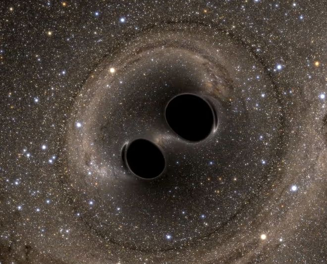 ▲两个黑洞 资料图片