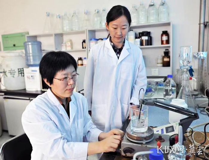 华北制药新药公司研发人员做技术研发。