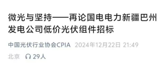 （图：光伏协会发文感慨“纵有疾风，无奈力微”，来源：CPIA）