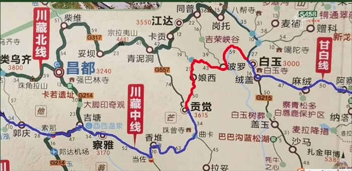 红色线条部分为“麦当劳”线路（该图片为社交平台截图）。