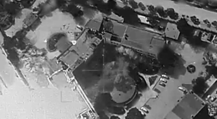 △以军公布当天袭击叙利亚大马士革画面