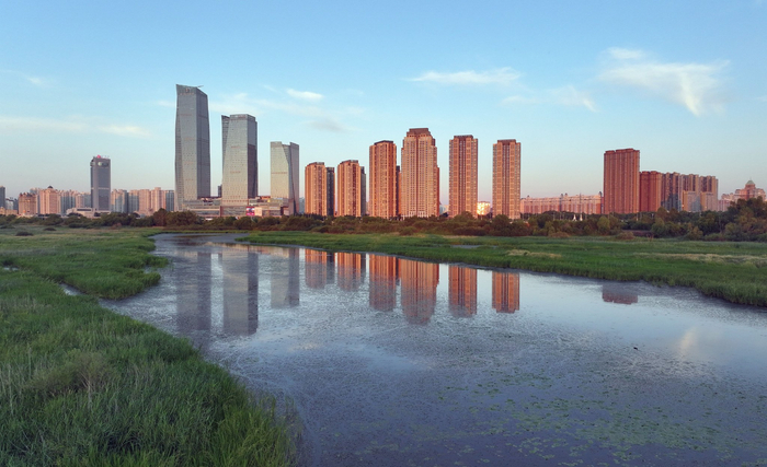 群力江畔风景