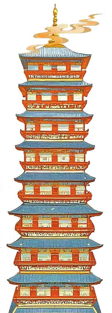 永宁寺塔。