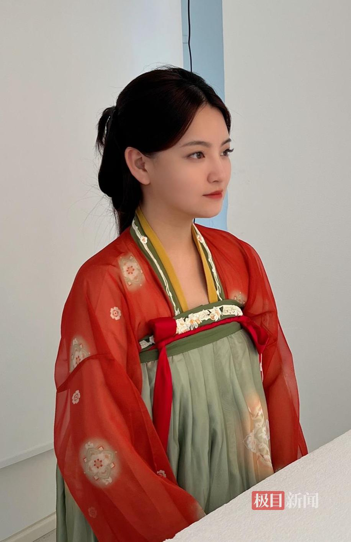 　任女士在拍摄中（受访者供图）