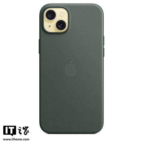 ▲ 冬青色款 iPhone 15 Plus 精织斜纹手机壳