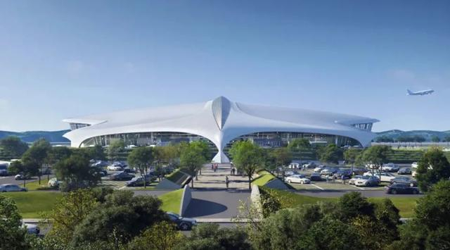 丽水机场效果图。