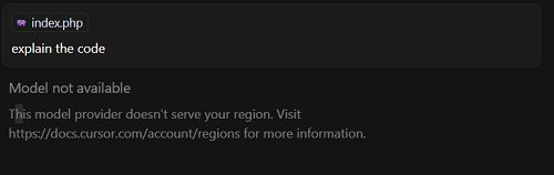 ▲Cursor显示无法使用部分模型（图源：智东西）