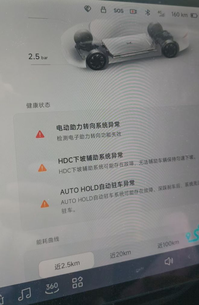  邢先生提供的车辆故障照片 车主供图