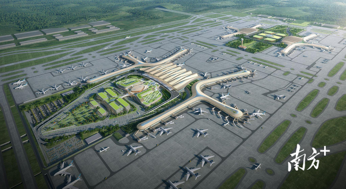 广州新机场效果图。资料图片