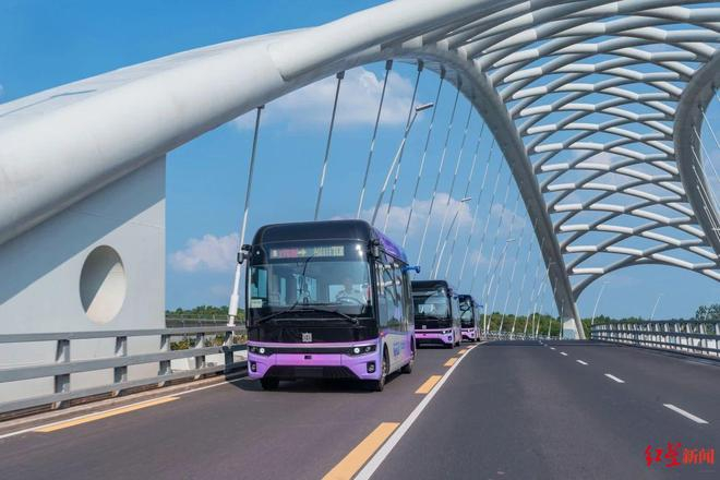 ▲成都未来科技城自动驾驶公交1号线