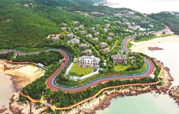 滨海环岛“1号公路”。（通讯员供图）