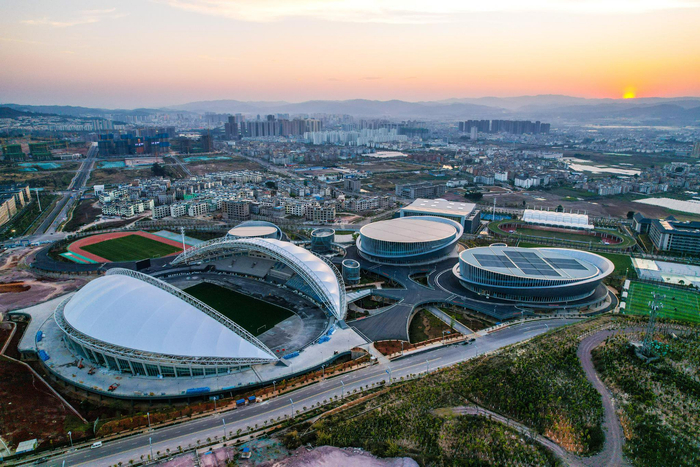 图为玉溪高原体育运动中心（李冉 摄）