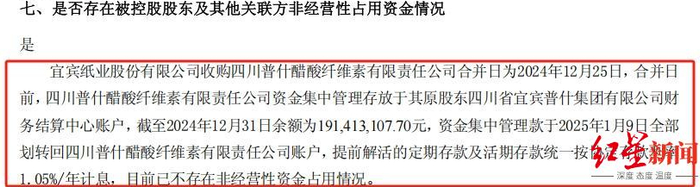 ▲宜宾纸业2024年年报截图