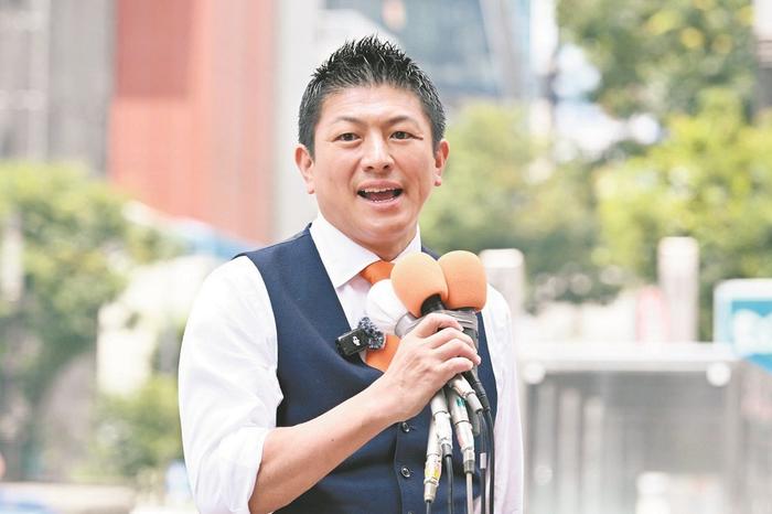 参政党党首神谷宗币 东京新闻