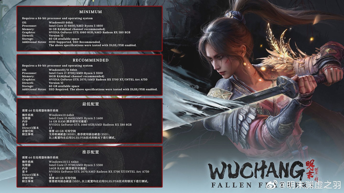 ▲ 本作 PC 配置要求