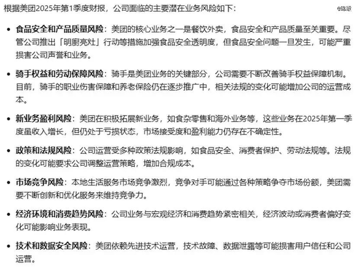 图：Kimi-K1.5分析潜在业务风险