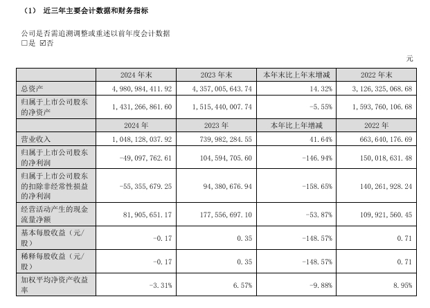 来源：公司2024年年报摘要